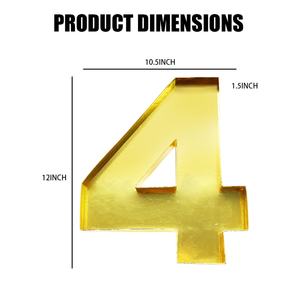 Plateau en carton en forme de plateau de charcuterie pour fête d'anniversaire de 4 ans, 12 pouces, à remplir avec des chiffres - Product Image 3