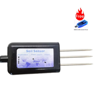 Capteur solaire RS485 Modbus Lorawan de température du sol d'humidité EC de salinité capteur 4 en 1 pour les données de surveillance en ligne de l'agriculture