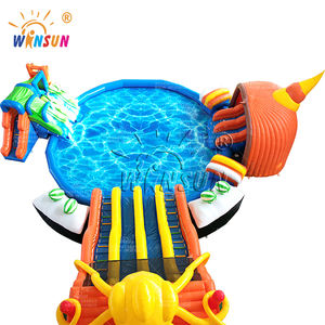 Parc aquatique gonflable commercial sur le thème de l'octopus de WINSUN Factory, parc aquatique gonflable pour enfants, parc aquatique gonflable pour lézard, <span class=keywords><strong>location</strong></span> de parc gonflable - Product Image 3