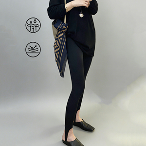 Pantalones <span class=keywords><strong>de</strong></span> Yoga Deportivos <span class=keywords><strong>de</strong></span> Cintura Alta con Elástico para Mujer, Transpirables, que Absorben la Humedad, Leggings <span class=keywords><strong>de</strong></span> Yoga para Gimnasio, Fitness <span class=keywords><strong>y</strong></span> Uso Diario - Product Image 4