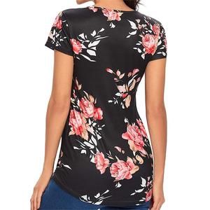 T-shirt a maniche corte per l'estate ODM/OEM da donna con top premaman Casual comodi per l'<span class=keywords><strong>allattamento</strong></span> - Product Image 3