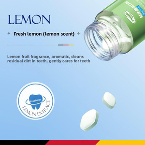 <span class=keywords><strong>Dentifrice</strong></span> Solide <span class=keywords><strong>Bio</strong></span> Goût Fruité en Comprimés pour Dents Sensibles, Blanchissant, Bain de Bouche <span class=keywords><strong>à</strong></span> <span class=keywords><strong>Croquer</strong></span>, 30 Comprimés - Product Image 5