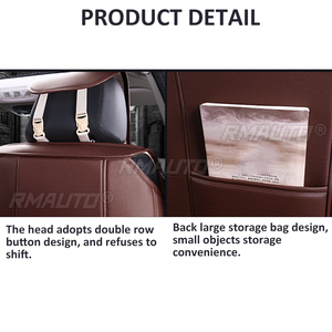 Fundas Universales para Asientos de Auto, de Cuero PU, Juego de Fundas para Asientos de Coche, Aptas para la Mayoría de los SUV, Protector de Asientos, Accesorios para Auto - Product Image 5