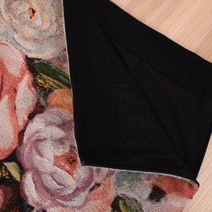 <span class=keywords><strong>2025</strong></span> Mới Tùy Chỉnh Mật Độ Cao Chất Lượng Của Phụ Nữ Quần Áo Rose Hat Dệt Jacquard Tấm Thảm Váy - Product Image 5