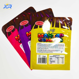 Nhà máy tùy chỉnh Mylar bao bì túi cử<span class=keywords><strong>a</strong></span> sổ trong suốt nhự<span class=keywords><strong>a</strong></span> đứng lên túi cho thực phẩm và kẹo túi trong suốt bóng - Product Image 4