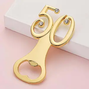 Apribottiglie per Birra, Regalo Souvenir di <span class=keywords><strong>Compleanno</strong></span> per 30°, 40°, 50°, 60°, 70°, 80°, 90° Anniversario - Product Image 1