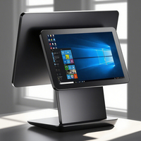 Terminal de paiement tout-en-un avec écran tactile de 15,6 pouces, système POS, terminal de paiement Windows, machine de vente, terminal personnalisé noir