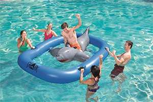 Flotador inflable de fiesta de verano, piscina de tiburón de onda <span class=keywords><strong>idal</strong></span>, lago - Product Image 5