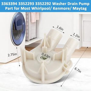 <span class=keywords><strong>Pompe</strong></span> de vidange d'eau pour lave-linge <span class=keywords><strong>Whirlpool</strong></span> Kenmore, pièce de rechange 3363394, <span class=keywords><strong>prix</strong></span> usine, compatible 3352293 3352292 3352492 AP2907492 - Product Image 2