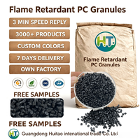 Granulés de polycarbonate noir V0 ignifuge pour boîtier de driver LED, alimentation et batterie de stockage