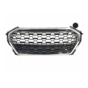 Calandre avant noire brillante en nid d'abeille de style RSQ3 pour <span class=keywords><strong>Audi</strong></span> <span class=keywords><strong>Q3</strong></span> SQ3 2020 2021 <span class=keywords><strong>2022</strong></span> 2023 2024 - Product Image 1