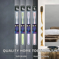 Brosse à dents jetable pour adultes de haute qualité, super douce, en nylon biodégradable, certifiée ISO, emballage sous blister