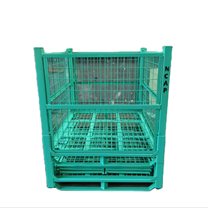 Jaulas de Almacenamiento Metálicas Apilables de Alta Resistencia, Capacidad de Carga de 1000 kg, para Logística de Fabricación, Estantes de Almacenamiento de Piezas - Product Image 1