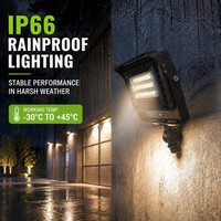 Projecteur LED extérieur étanche IP66 15W 180lm/W personnalisable pour façade, aménagement paysager et éclairage extérieur commercial de petite taille