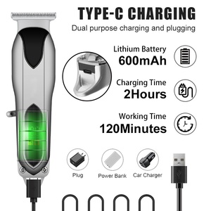 Tùy chỉnh mới S6 điện người đàn ông tóc tông đơ hói đầu cạo râu khắc hình dạng hiện vật công cụ làm đẹp thép không gỉ nhựa cùn - Product Image 6