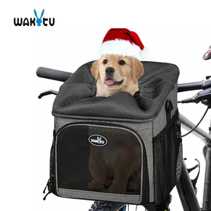 Wakytu C53 Pet Reistas Fiets Rijden Opvouwbaar Verwijderbare Pet Fiets Front Drager Rugzak Hond Fietsmand Drager