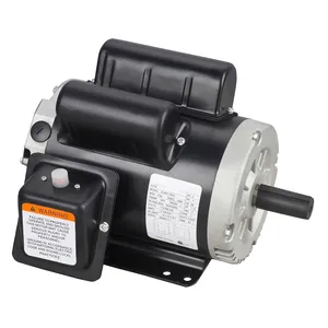 Motor de compresor de aire 3HP 115/230V 56 marco 3600 RPM, eje de llave de 5/8 "rotación CW/CCW