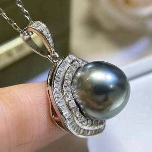 Colgante de Plata S925 31202DIY con Soporte Vacío para Cuentas de 9-11 mm, para Collar de Moda, Accesorios de Perlas DIY - Product Image 3