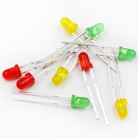 Prix usine F3 3MM Diode LED lumière directement dans l'ensemble 1000 pièces/sac couleur vert blanc rouge jaune 30 lampe LED 80 rouge Mi Note 10
