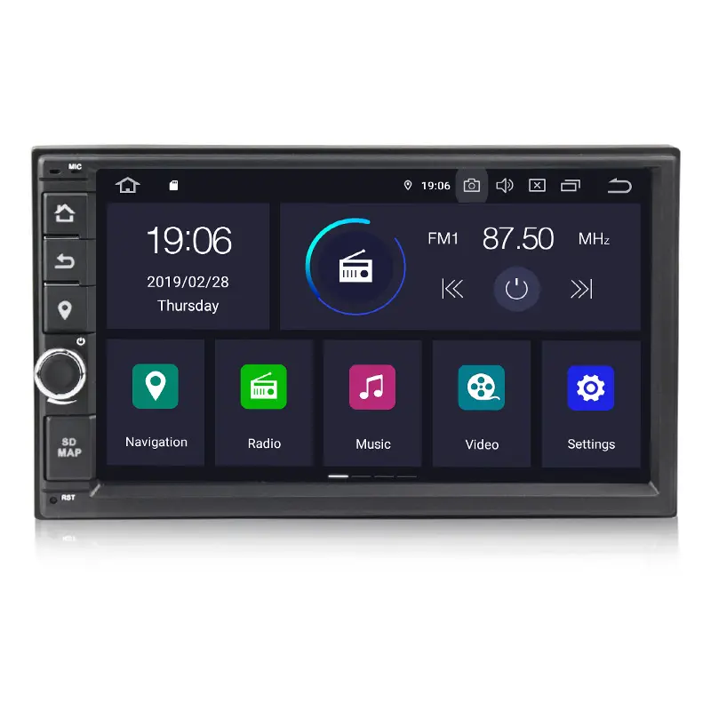PX30 MEKEDE 7 Inch Android 9.0 Universele Auto DVD Speler voor Nissan vw met wifi GPS navigatie AM FM auto radio auto video 2G + 16G