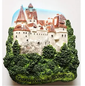 Resin 3D Transylvania Roman Castle refrigerator magnet souvenir