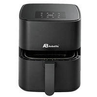 Freidora de Aire Digital Anbolife de 3.8L con Control Digital, Elemento Calefactor de Acero Inoxidable SS304, Cesta Desmontable, Apta para Lavavajillas, Sin Aceite, OEM