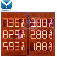 8888 tarification numérique pour les panneaux de pylône de station-service led prix des chiffres