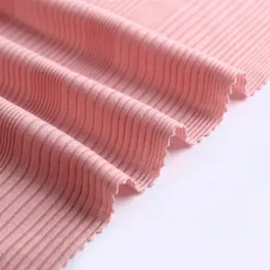 Still fly-tissu à côtes irrégulier en polyester, viscose unie, 5% spandex, pour leggings, le plus populaire