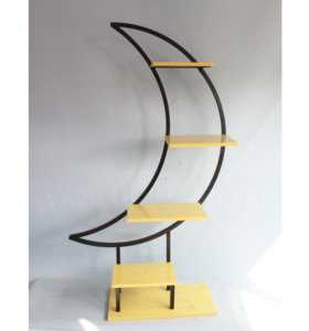 Scaffale per piante in metallo di grandi dimensioni con scaletta semicurva a forma di luna vaso di fiori per il giardino del Patio di casa <span class=keywords><strong>balcone</strong></span> - Product Image 3