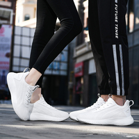 Chaussures de sport légères et respirantes pour hommes en gros, chaussures de course fines en maille à lacets, tendance mode printemps été automne