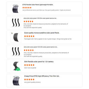 CE 100w 18v Sunpower mono panneau solaire flexible 100w 200w 250w 300w couche mince étanche IP67 ETFE panneau solaire Pv pour toit de voiture - Product Image 6