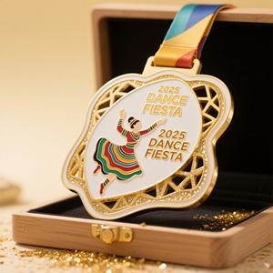Medallas Personalizadas de Aleación de Zinc 3D, Diseño en Oro, Plata y Bronce, Medallas de Danza para Competencia - Product Image 4