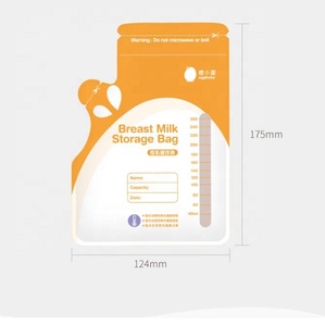 Sacchetto del dispositivo di raffreddamento del frigorifero del contenitore di stoccaggio del latte in polvere del <span class=keywords><strong>bambino</strong></span> della chiusura lampo sacchetti liberi di stoccaggio del latte materno BPA - Product Image 3