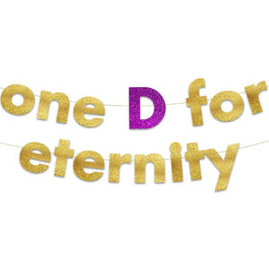One D For <span class=keywords><strong>Eternity</strong></span> Bachelorette Party Banner-Décorations pour enterrement de vie de jeune fille S260 - Product Image 1