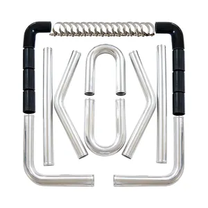 Kit de tubulação universal de alumínio 3 "76mm, tubos de alumínio intercooler para sistema de resfriamento