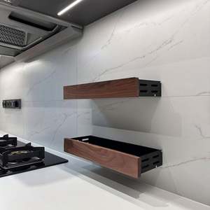 Armoires de cuisine modernes et minimalistes sur mesure, armoires murales durables avec îlot, combinaison d'armoires modernes, personnalisation d'armoires - Product Image 5