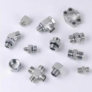 Conexión de Tubo de Acero Inoxidable con Recubrimiento de Zinc, Codo Giratorio de 45 Grados, Accesorios DIN, EO 24 DKO, 1 Pieza - Product Image 4