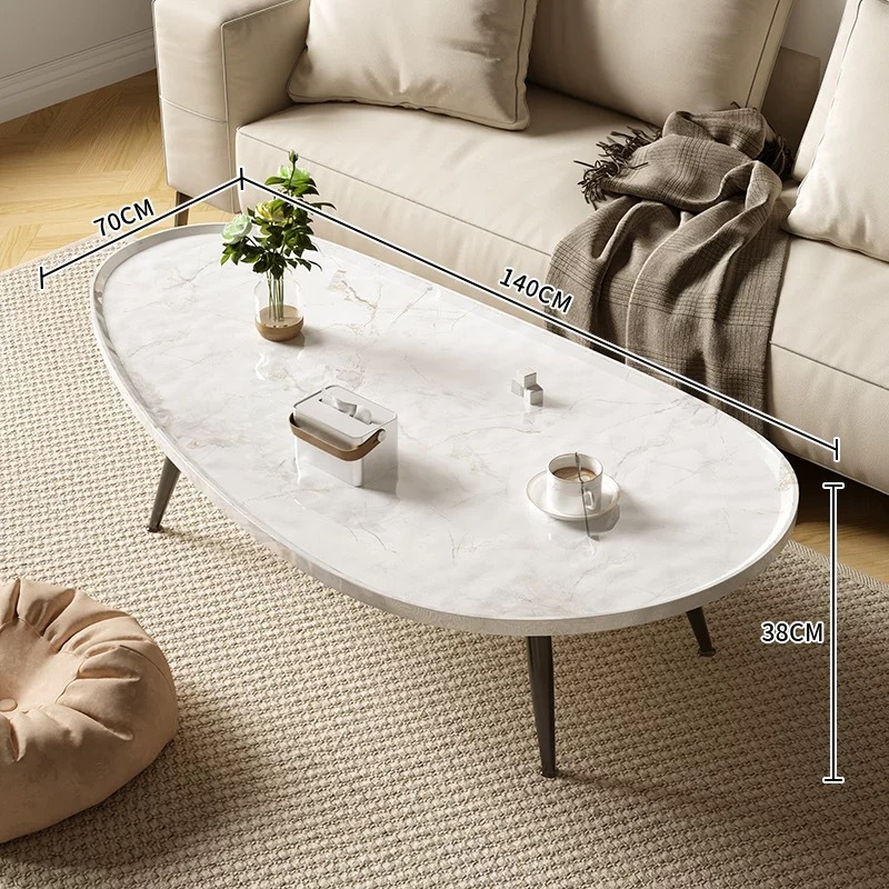 White stone pattern, 140*60*48CM [4C steel table legs]