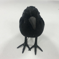 Extensions de décoration du thème de l'anime raven, Simulation de fête rétro, têtes de plumes noires, magasins de centres commerciaux