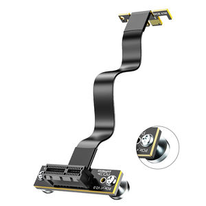 Design magnetico PCIe 3.0/4.0 X1 Riser cavo 90 ° ad angolo retto <span class=keywords><strong>M</strong></span>.2 adattatore per ordini all'ingrosso OEM ODM WiFi Card per magazzino - Product Image 1