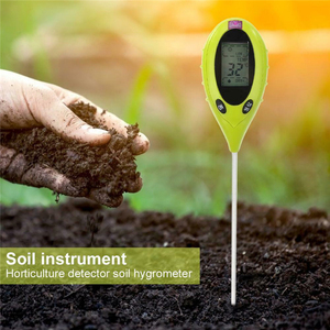 1 में 4 इलेक्ट्रॉनिक डिजिटल पीएच मान तापमान उद्यान कमरों का पौधों परीक्षण उपकरण संयंत्र नमी मिट्टी पीएच नमी मीटर - Product Image 1