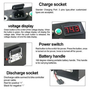 Batería Personalizada para Bicicleta Eléctrica, 48V 60V 72V 40Ah 50Ah LiFePO4, Carcasa Metálica de Litio para Triciclo Eléctrico, Venta al Por Mayor - Product Image 3
