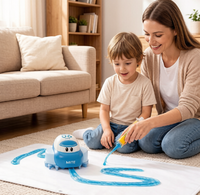 Juguete de Tren de Slime para Niños con Pista de Slime y Mini Coche de Slime, Juguete Educativo para Niños y Niñas