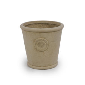 Maceta de Cerámica Estilo Americano, Ecológica, Color Gris Claro, con Relieve - Product Image 2