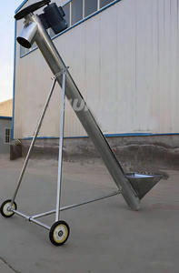 Transportador de Tornillo Tubular Motorizado, Diseño Inclinado Resistente a la Corrosión, Ideal para el Manejo de Granos, Polvo y Minerales - Product Image 5