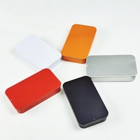 Boîte à biscuits en fer blanc recyclable avec couvercle à étages |   Emballage cadeau en métal de qualité alimentaire avec logo en relief (95*55*18mm)
