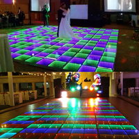 Yifa 3d Infinity Mirror Vidéo Lumière Led Piste de Danse Éclairage de la Scène de Plancher de Danse Carrelage de Mariage Extérieur 3d Led Plancher de Danse