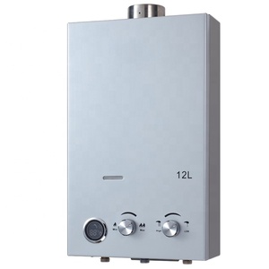 Calentador eléctrico <span class=keywords><strong>de</strong></span> agua caliente instantáneo <span class=keywords><strong>de</strong></span> acero inoxidable alimentado por batería para uso doméstico para coches calentador <span class=keywords><strong>de</strong></span> agua <span class=keywords><strong>de</strong></span> <span class=keywords><strong>gas</strong></span> interior hogar - Product Image 1