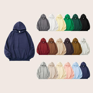 Sudaderas con Capucha de Algodón CVC Grueso para Hombre, Personalizables con Logotipo Bordado, 300 g/m², Unisex, Estilo Francés, Talla Grande - Product Image 1