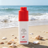 Flacon pompe airless carré personnalisé avec actionneur rotatif rechargeable 15 30 50 ml pour sérum cosmétique et soins de la peau